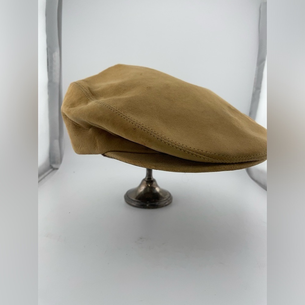 Country Gentleman Mens Newsboy Hat Brown 100% Suede 7​​​​​​​​​​​​